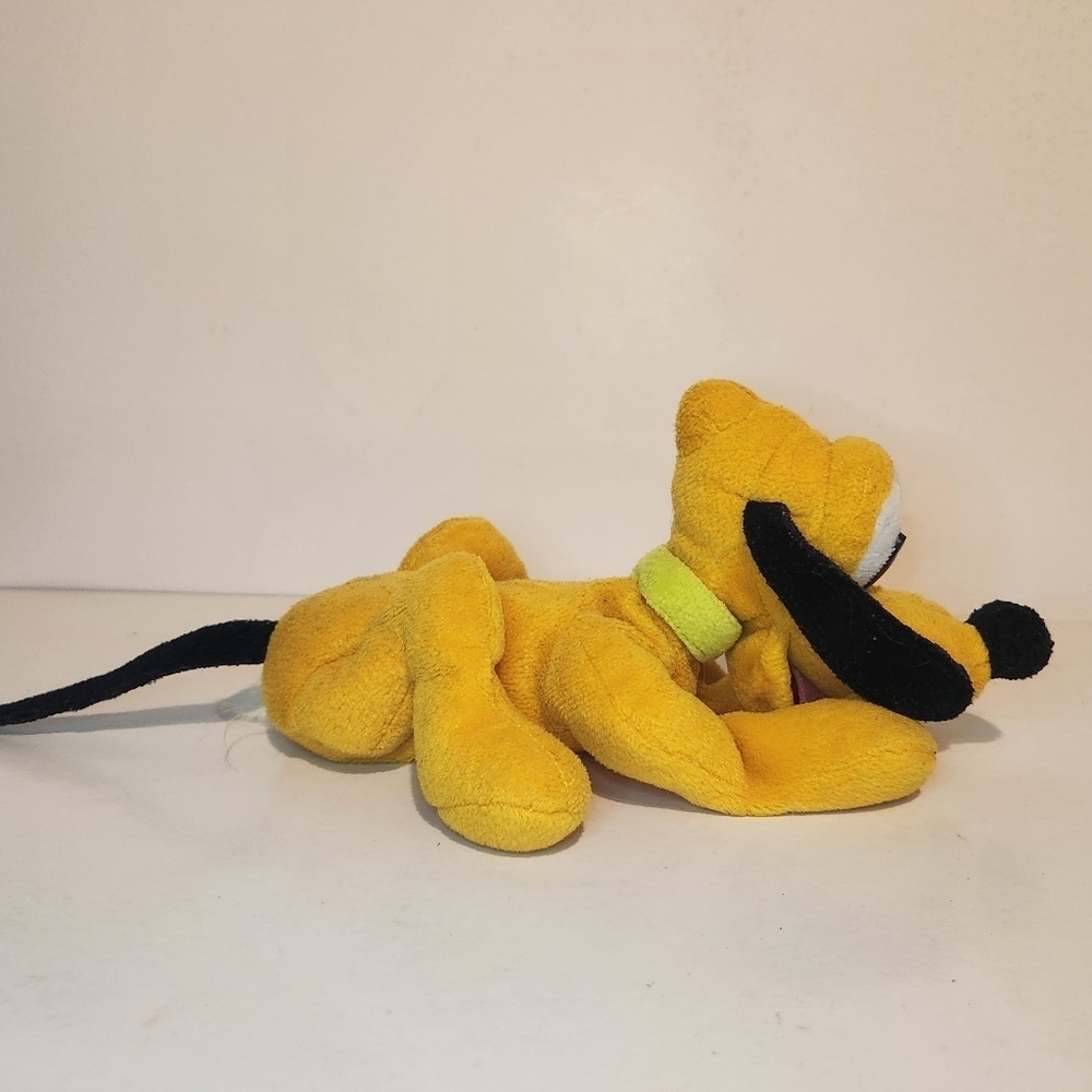 7” Walt Disney World Disneyland beanie filled Pluto Plush Dog - Picture 4 of 10